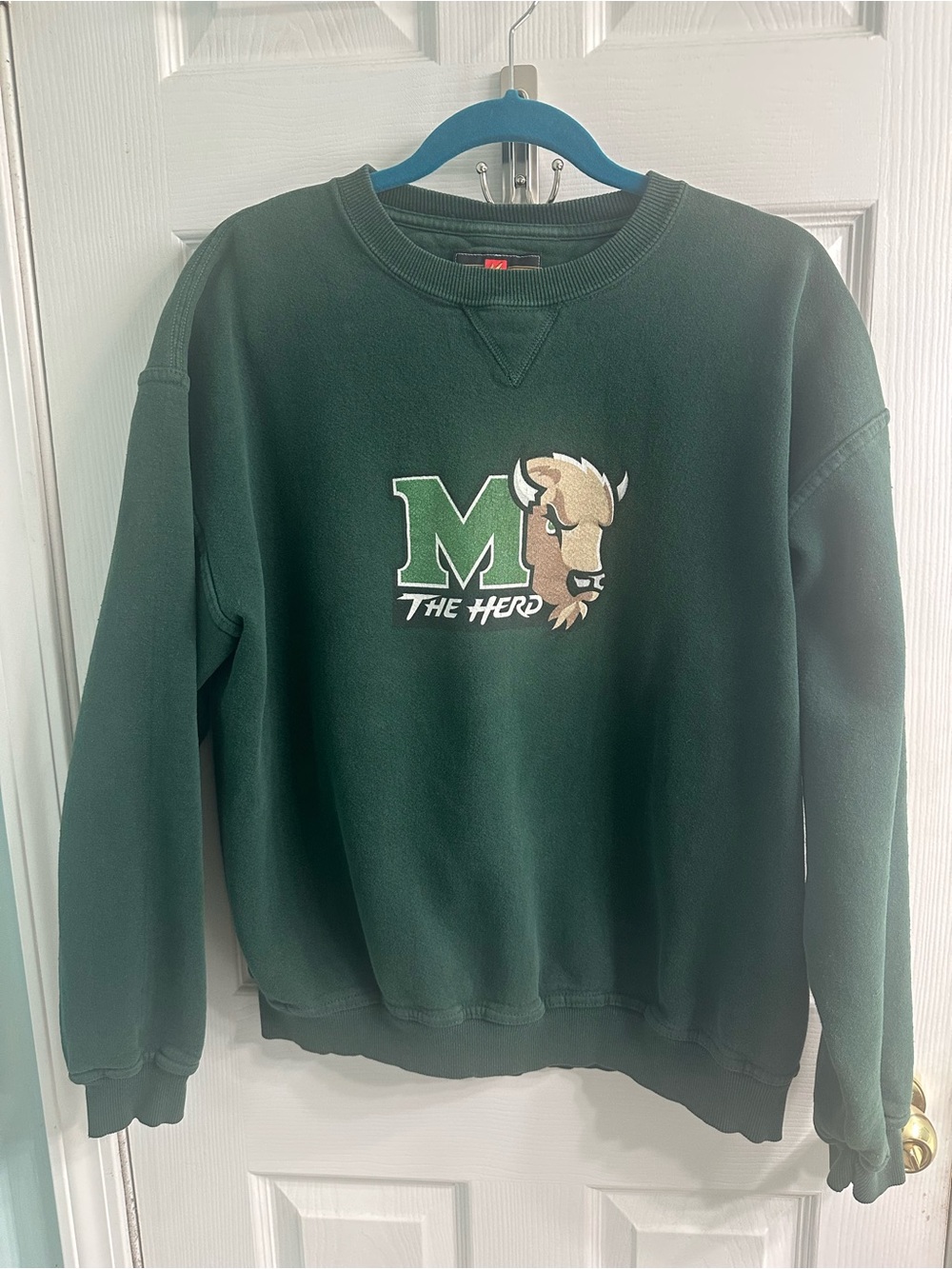 Vintage Green 'M The Herd' Marshall Crewneck Sweatshirt - Men'sSize XL